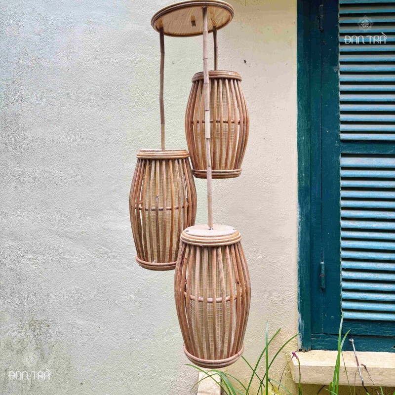 Đèn chùm mây tre đan truyền thống
