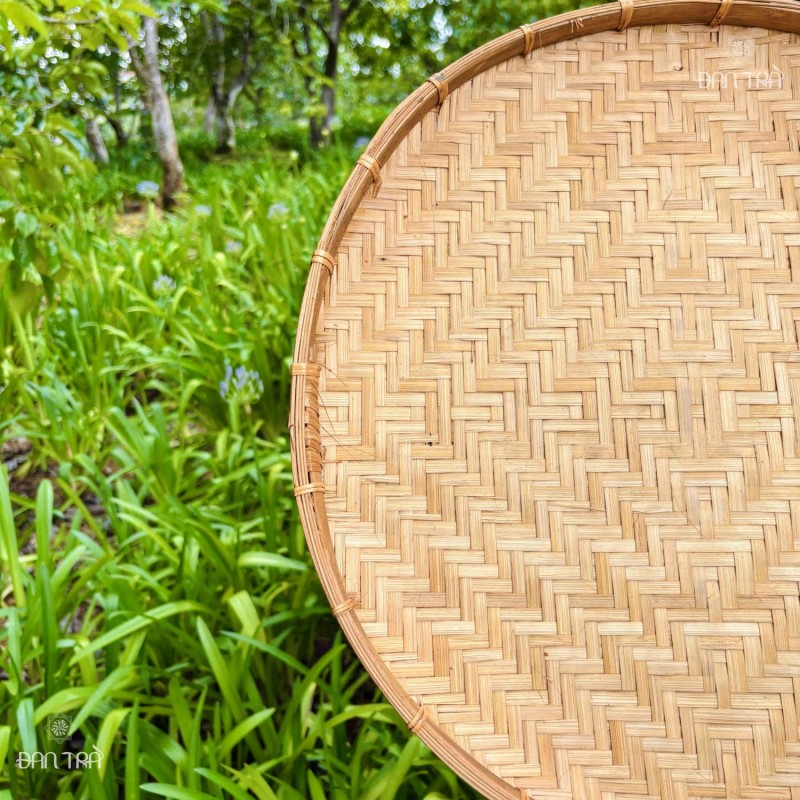 Mẹt tre đa dang size viền mây tre thumb