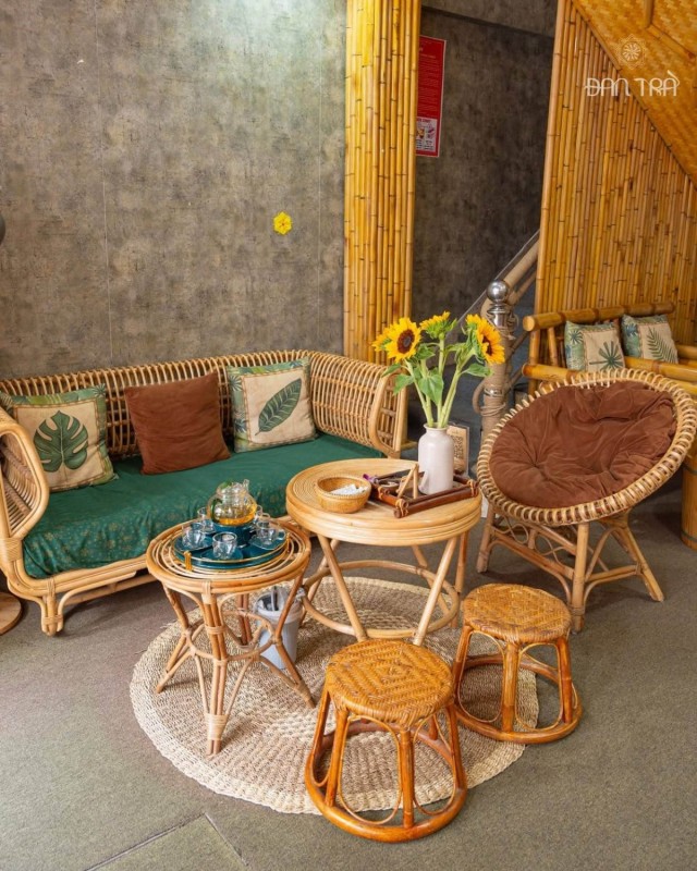 Trang trí mây tre tại Hoa Sen Spa - Phú Quốc