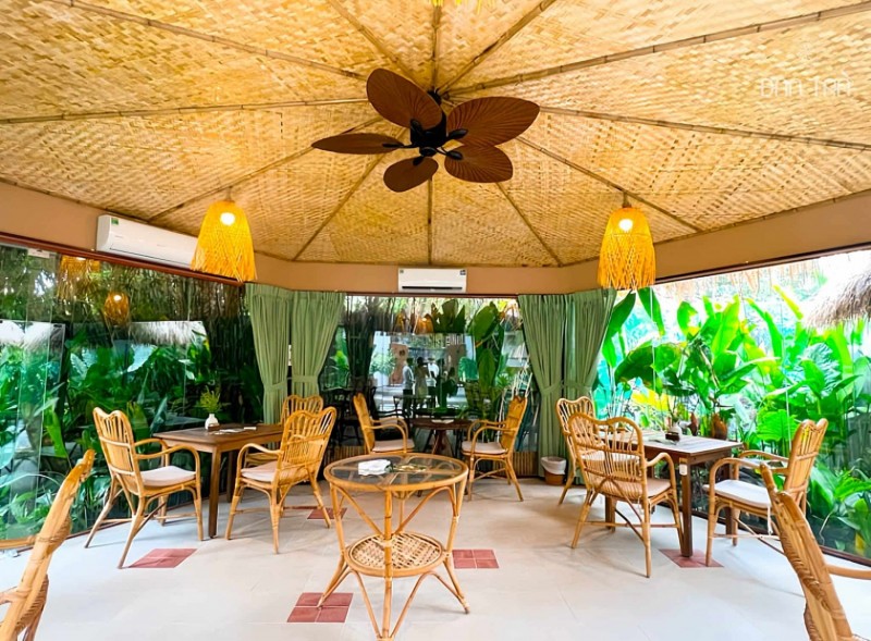 Trang trí mây tre tại spa thư giãn Thảo Điền, HCM