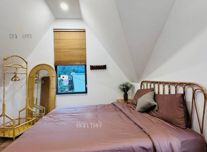 Vẻ đẹp nội thất mây tre tại homestay Vườn Nhà Bông, Đà Lạt