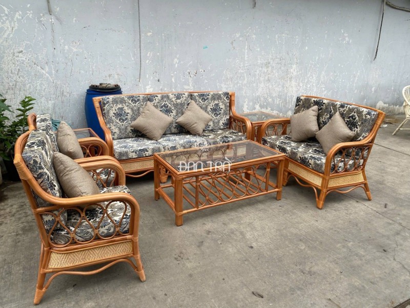 Bộ sofa mây Pacific cổ điển thumb