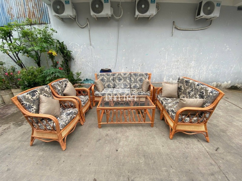 Bộ sofa mây Pacific cổ điển thumb