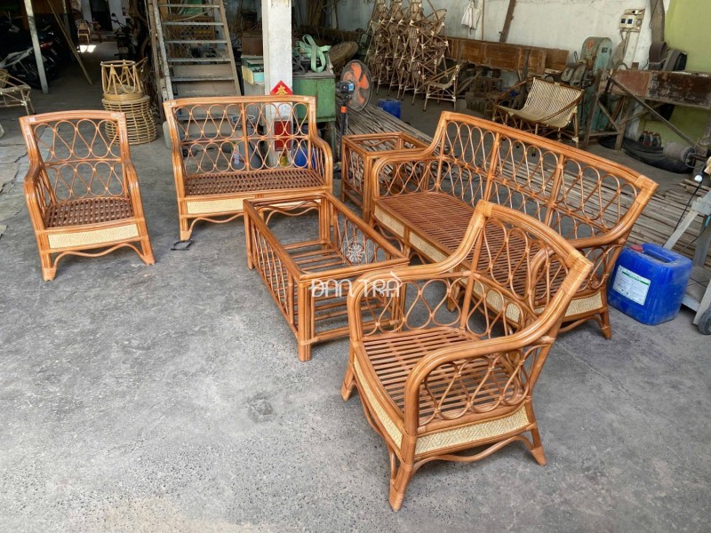Bộ sofa mây Pacific cổ điển thumb