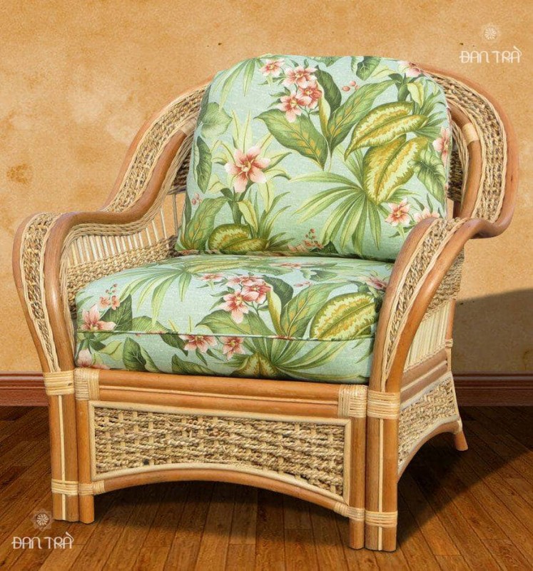Bộ bàn ghế mây cao cấp Cinnamon Fiji thập niên 1970s thumb