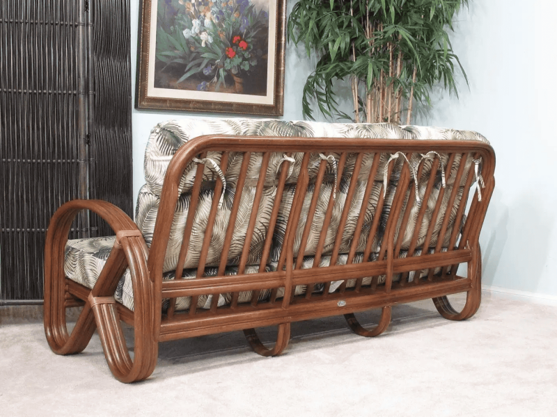 Ghế sofa mây Roland nâu cổ điển cao cấp thumb