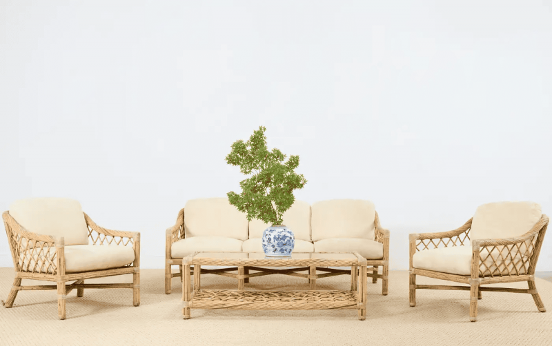 Ghế mây sofa Walter đan cuộn huyền bí, đẳng cấp thumb