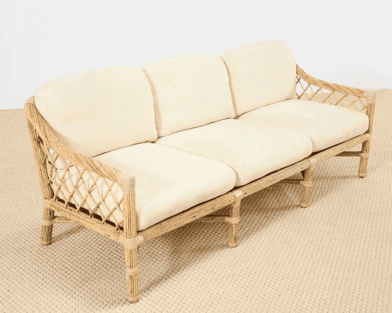 Ghế mây sofa Walter đan cuộn huyền bí, đẳng cấp thumb
