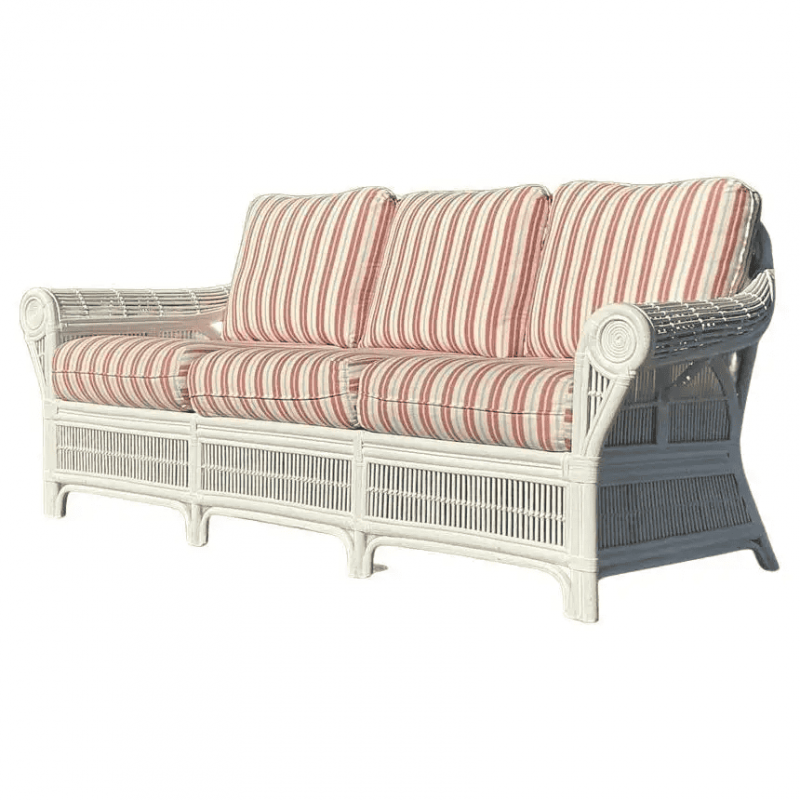 Ghế sofa mây Harvey cao cấp sơn trắng vintage