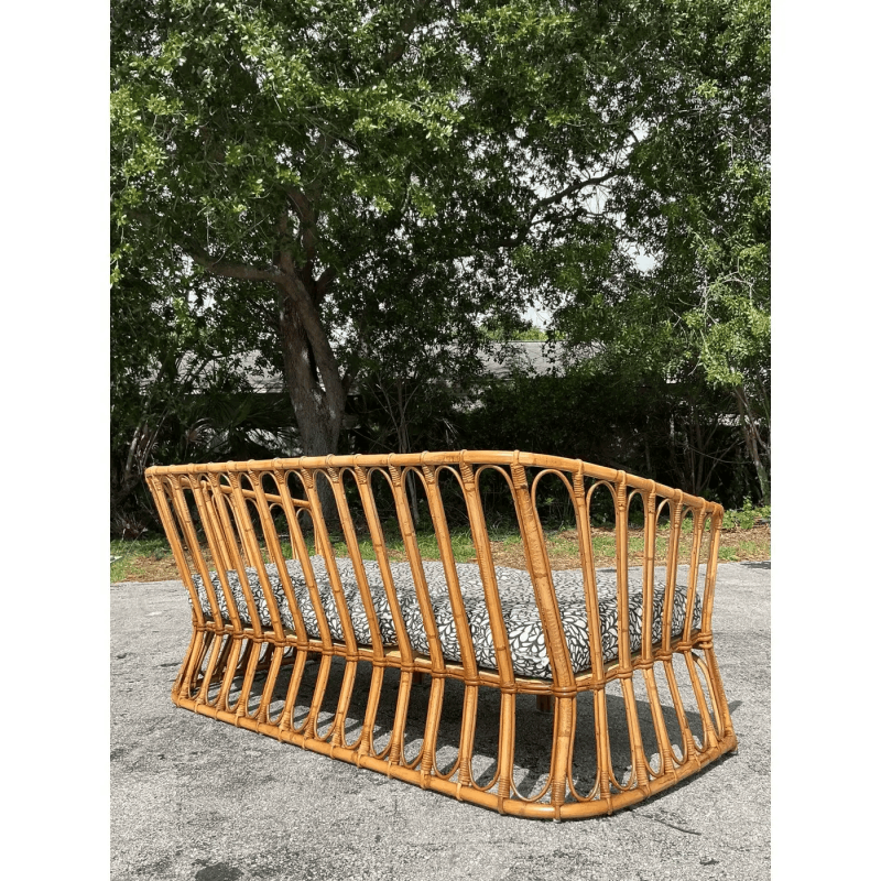 Ghế sofa mây Desmond vintage 1970s thumb