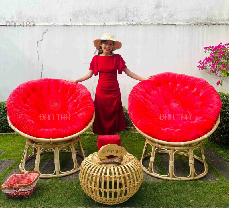 Ghế papasan trang trí Tết, Trung Thu đẹp mắt