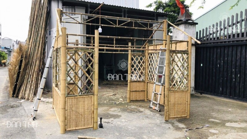 Nhà tre lắp ráp trang trí Tết, sự kiện giá rẻ