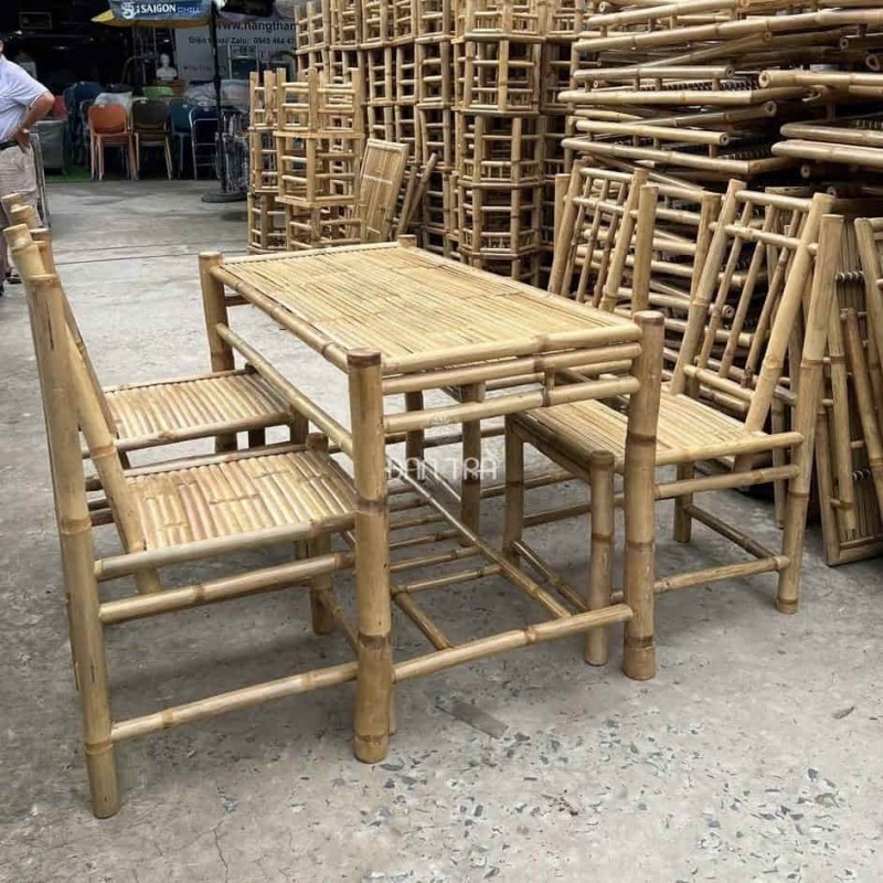 Bàn ghế tre đa dạng, giá rẻ tại xưởng sản xuất