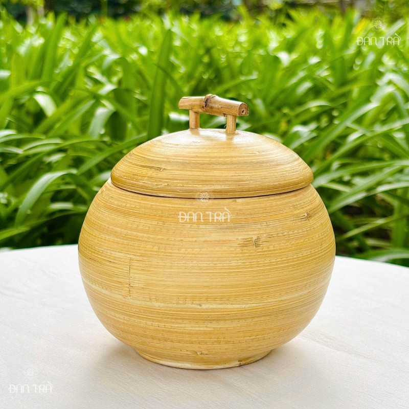 Hũ tre cuộn tròn