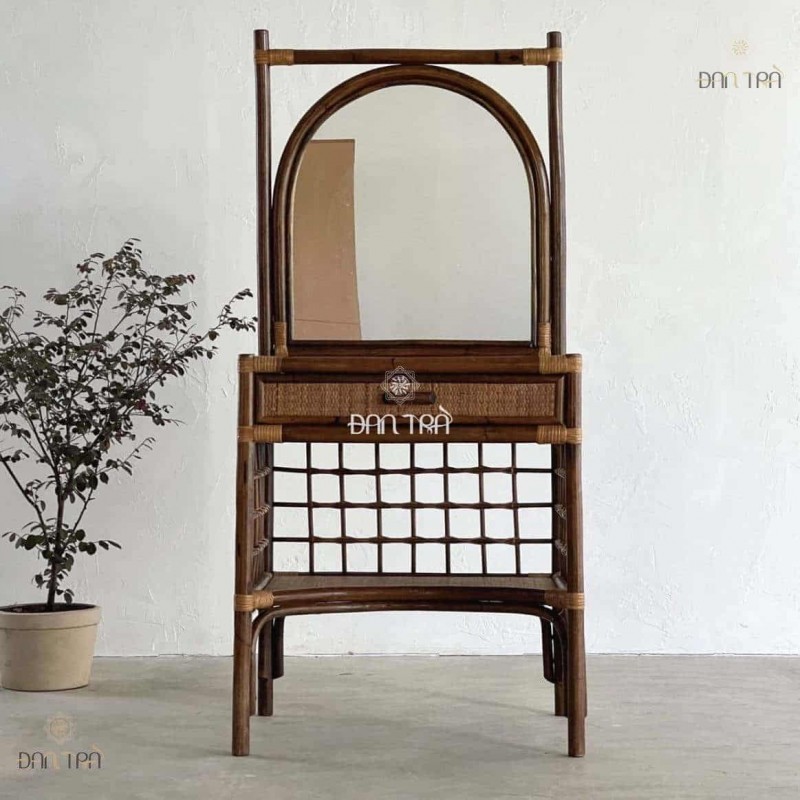 Tủ mây trang điểm Isolde vintage, cổ điển thumb