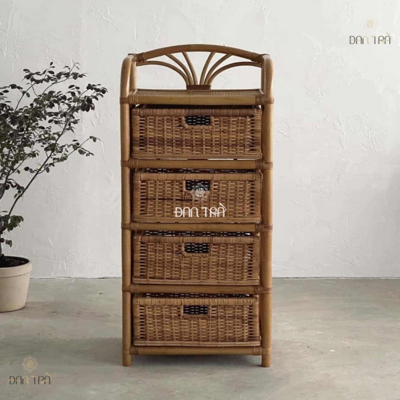 Tủ mây trang trí đơn giản