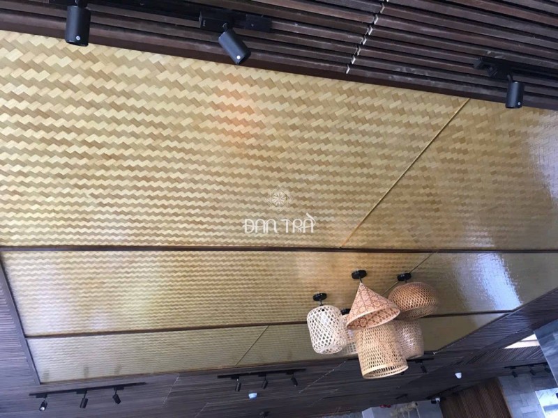 Cót tre tự nhiên 2 lớp cao cấp thi công nhà hàng, resort, homestay thumb