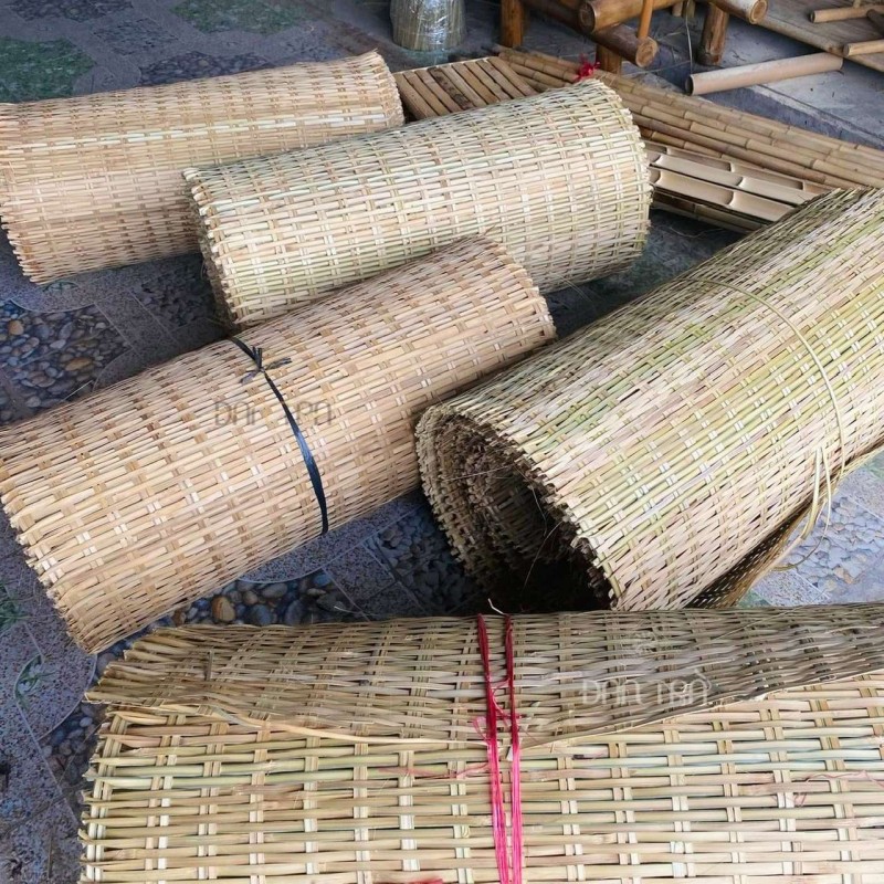 Mê bồ tre, phên tre xây dựng, trang trí quán