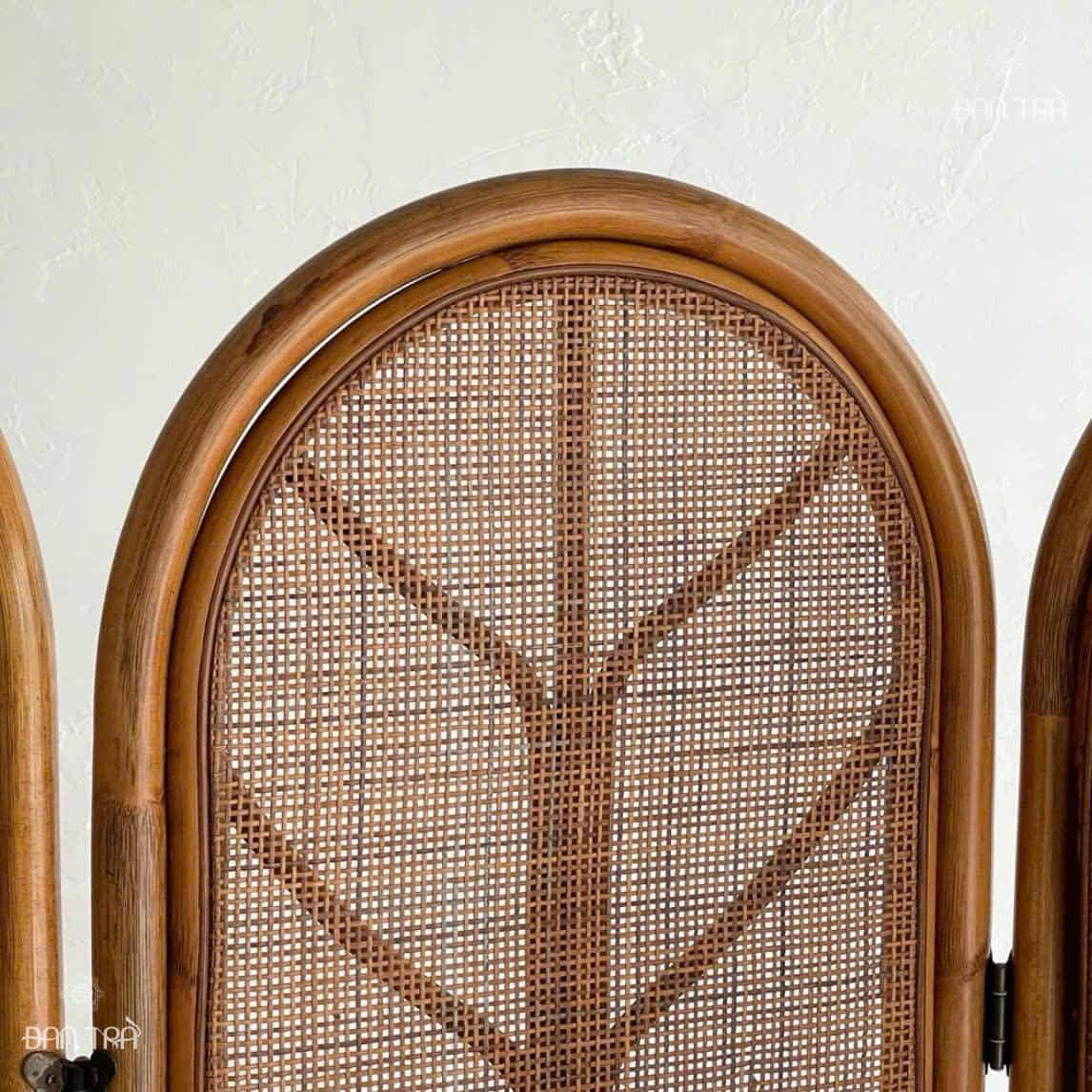 Vách ngăn mây tre Eunice cổ điển cao cấp