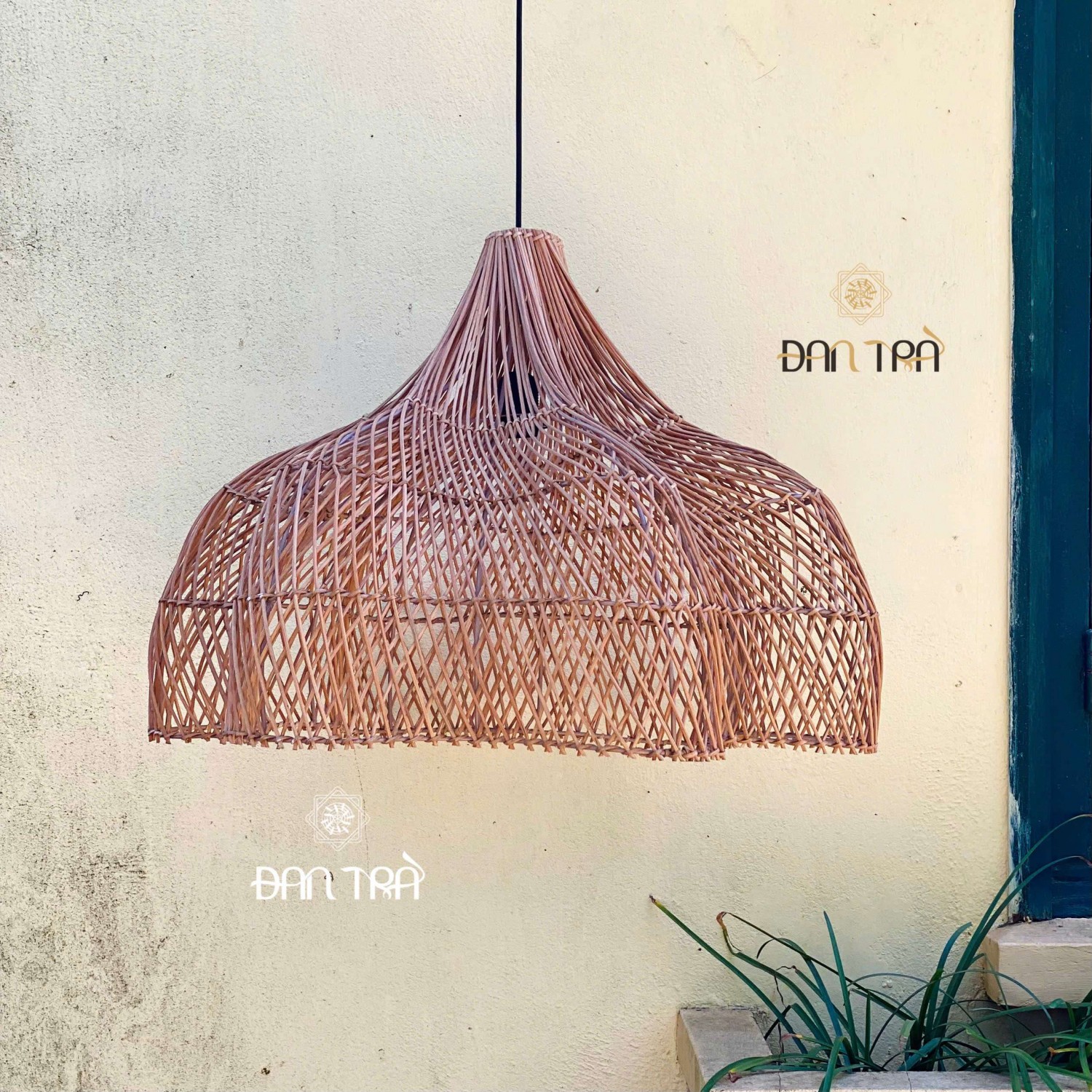 Đèn mây cánh hoa cao cấp size cực đại 60cm