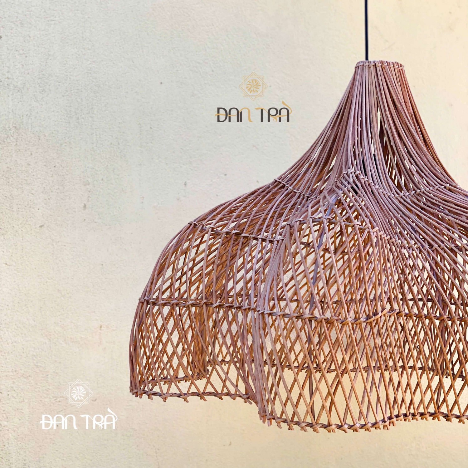 Đèn mây cánh hoa cao cấp size cực đại 60cm