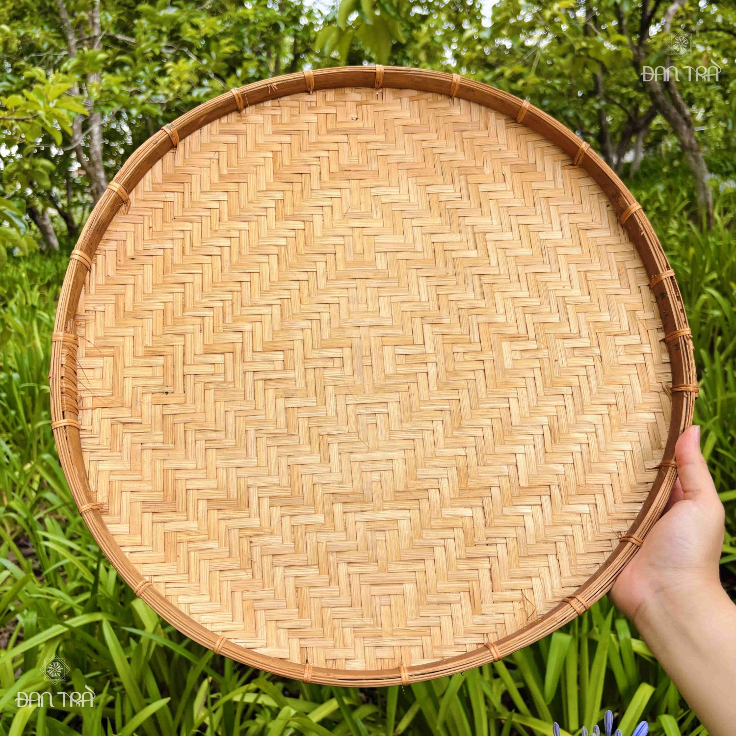 Mẹt tre đa dang size viền mây tre