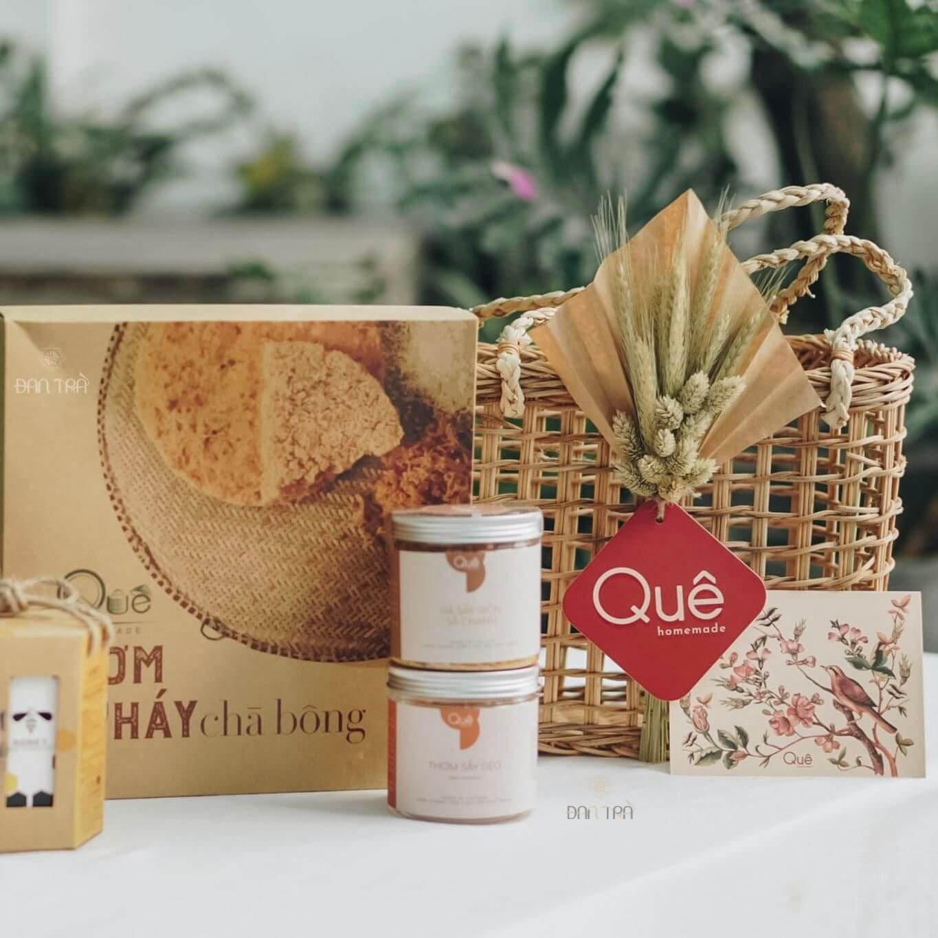 Giỏ mây đựng quà trung thu, set quà tặng doanh nghiệp