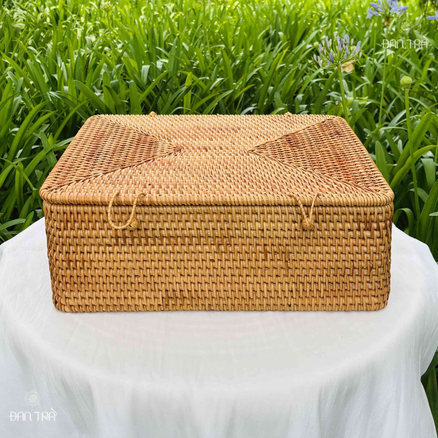 Thùng mây xiên cao cấp đựng đồ