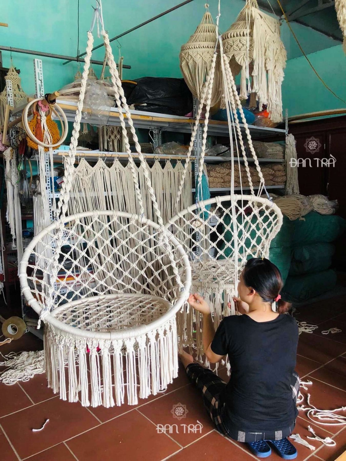 Xích đu macrame