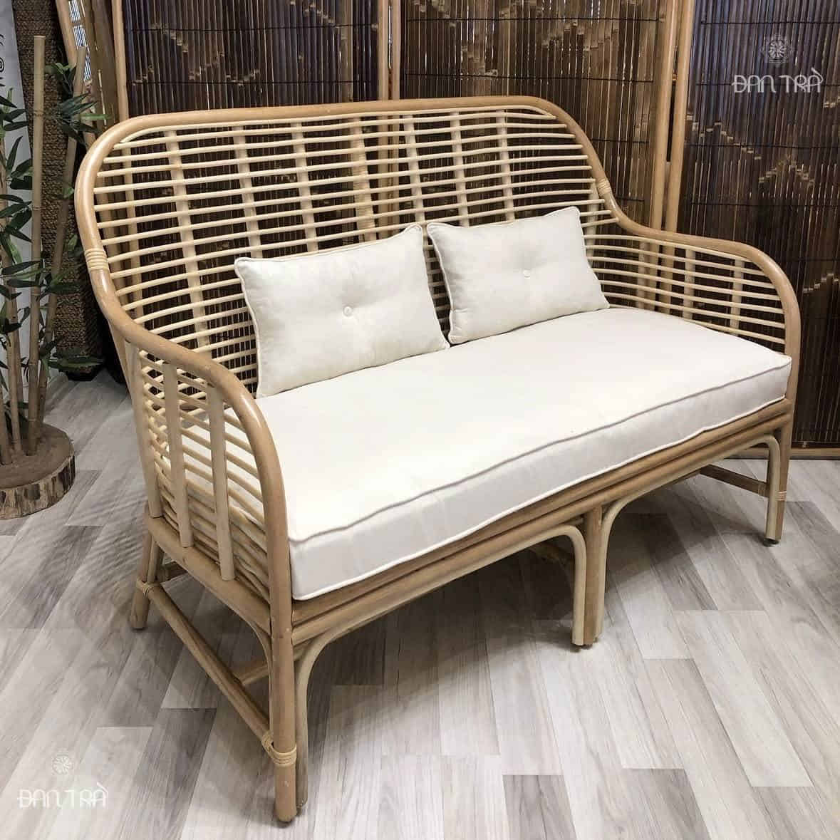 Bộ bàn ghế mây Bernice trang trí phòng khách cao cấp