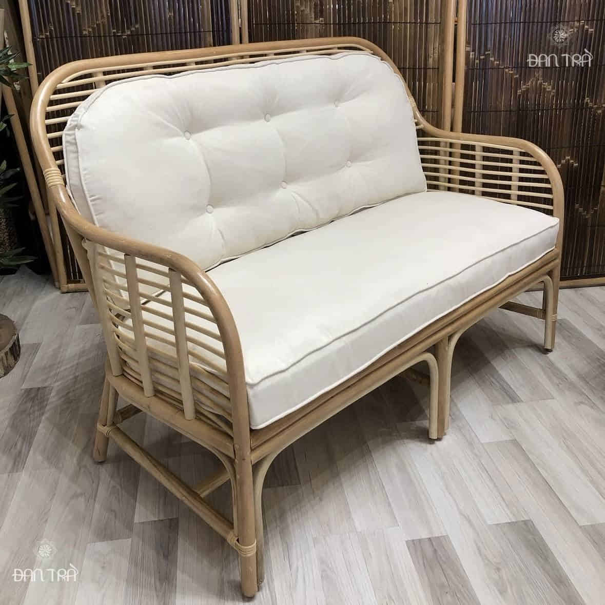 Bộ bàn ghế mây Bernice trang trí phòng khách cao cấp