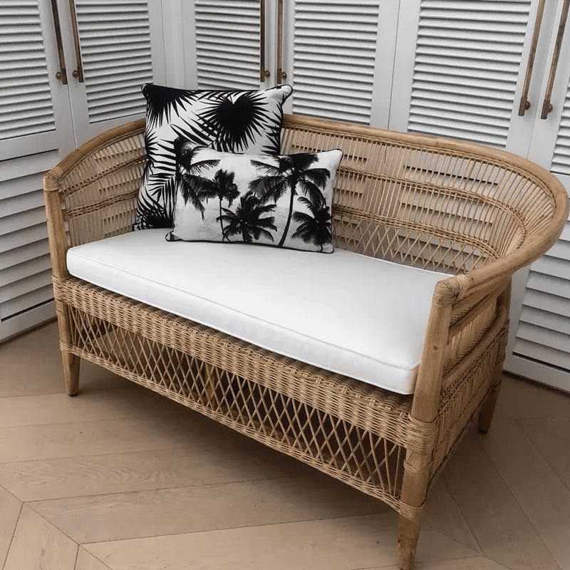 Ghế mây dài Theodore phong cách cổ điển, rustic