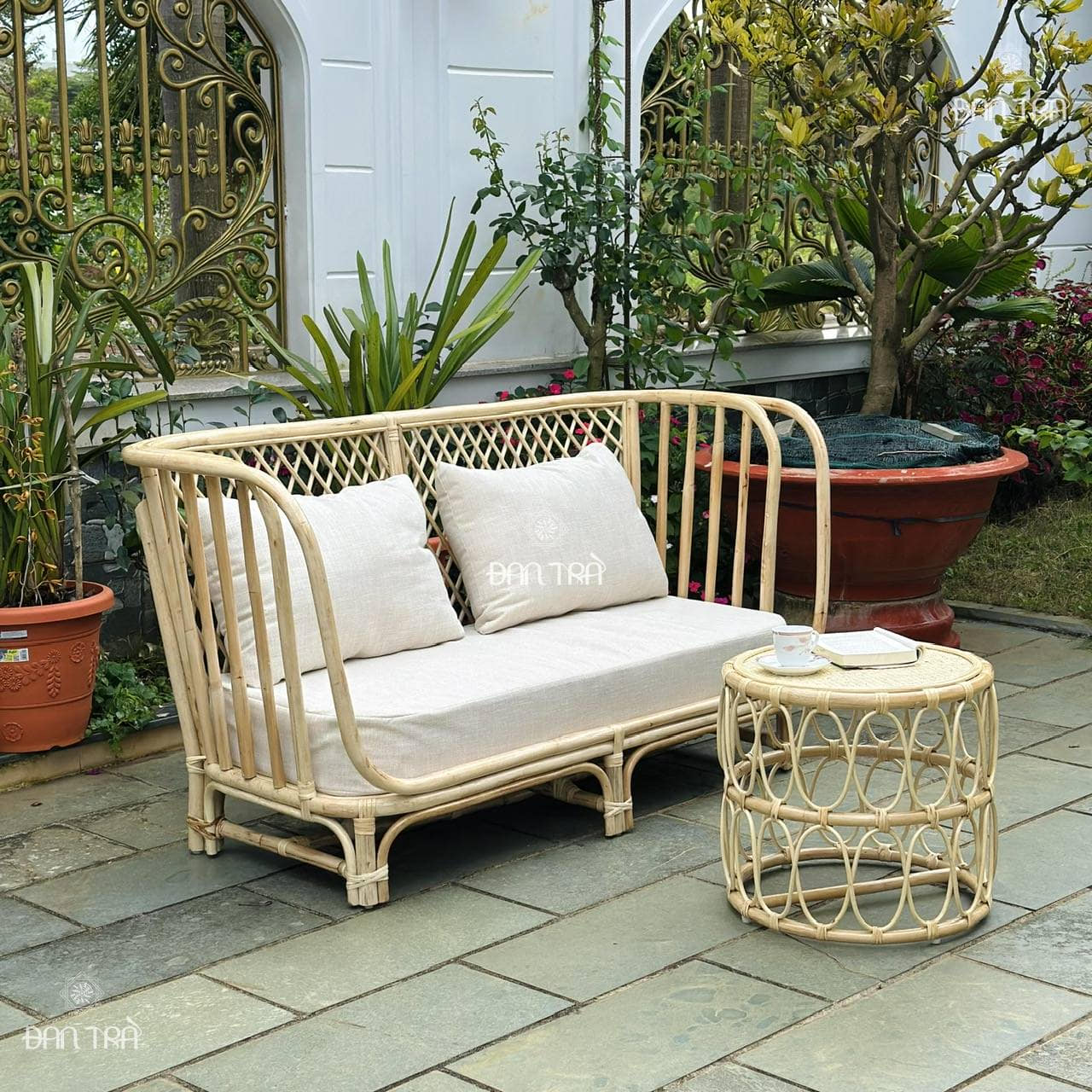 Ghế sofa mây Daisy, ghế bench mây