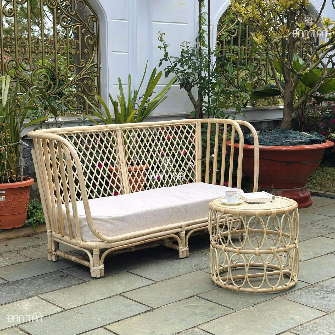 Ghế sofa mây Daisy, ghế bench mây