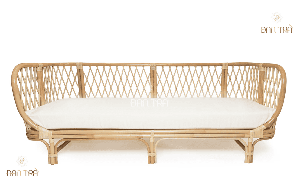 Sofa mây caro truyền thống
