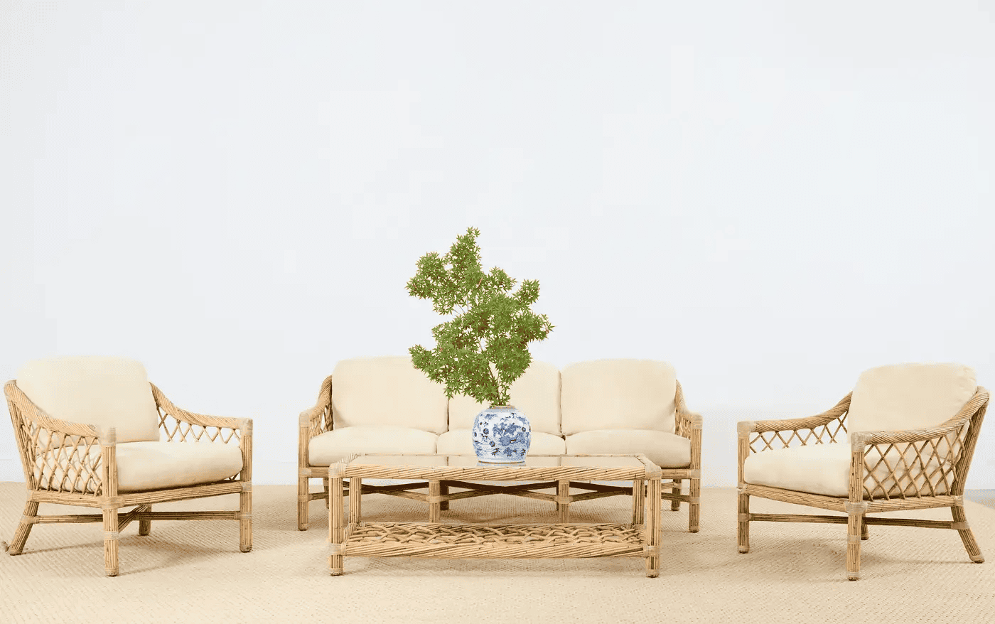 Ghế mây sofa Walter đan cuộn huyền bí, đẳng cấp