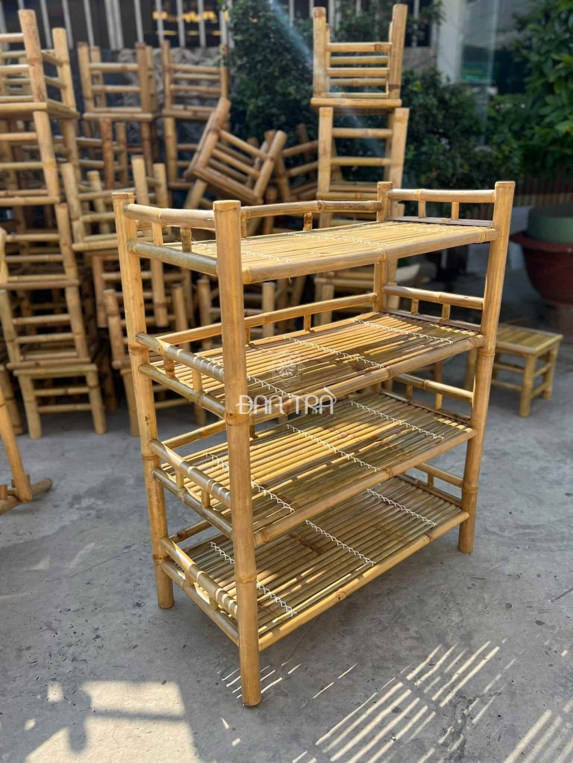 bàn ghế tre