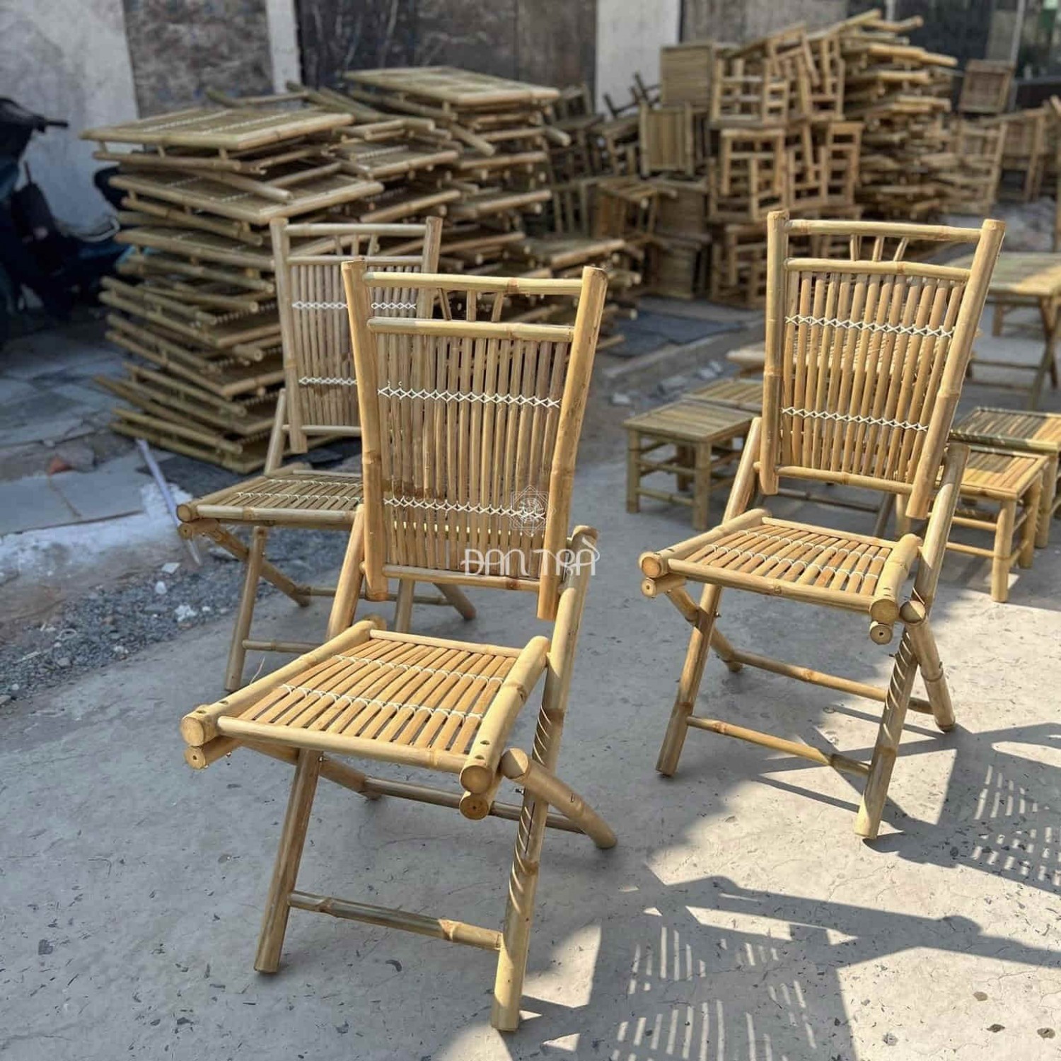 Bàn ghế tre đa dạng, giá rẻ tại xưởng sản xuất