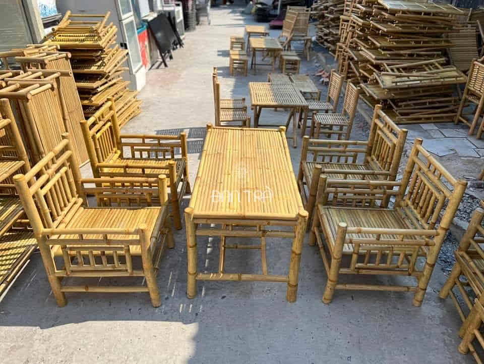 Bàn ghế tre đa dạng, giá rẻ tại xưởng sản xuất