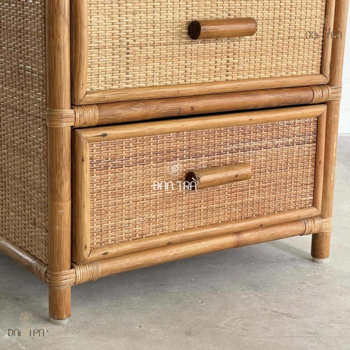 Tủ đầu giường mây tre Roland