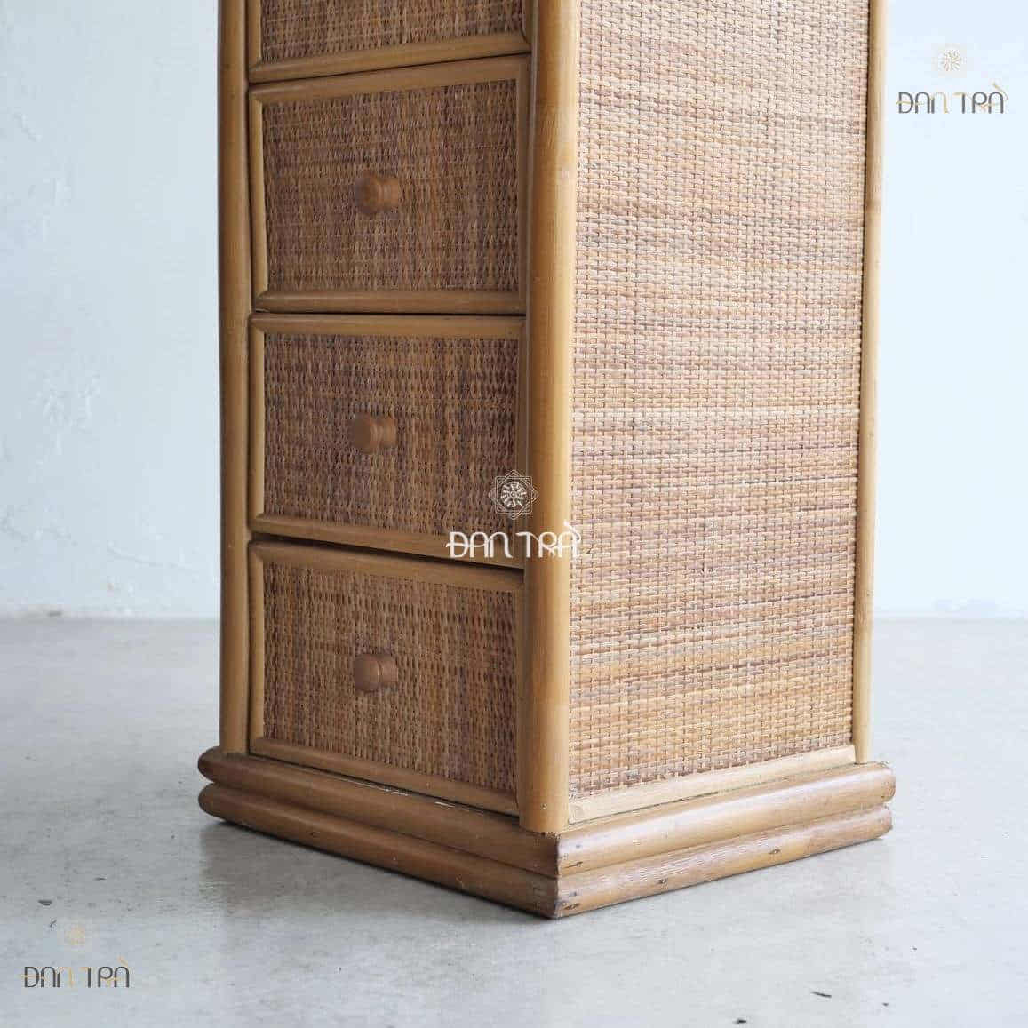 Tủ mây Stephen đan kín đặt đầu giường
