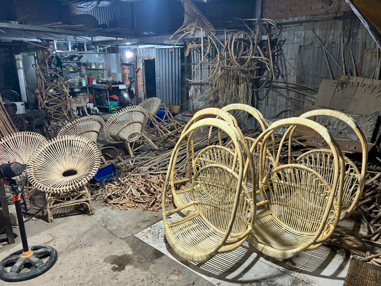 xưởng ghế papasan